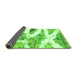 Sideview of Abstract Green Modern Rug, abs1249grn