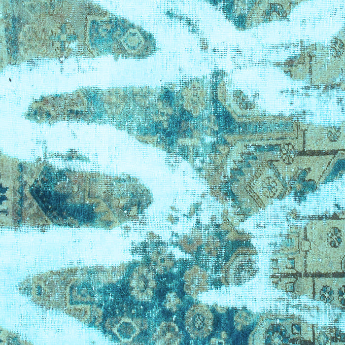 Abstract Light Blue Modern Rug, abs1249lblu