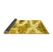 Sideview of Abstract Yellow Modern Rug, abs1249yw