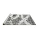 Sideview of Machine Washable Abstract Gray Modern Rug, wshabs1249gry