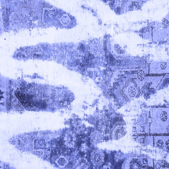 Machine Washable Abstract Blue Modern Rug, wshabs1249blu