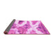 Sideview of Abstract Pink Modern Rug, abs1249pnk