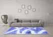 Machine Washable Abstract Blue Modern Rug in a Living Room, wshabs1249blu