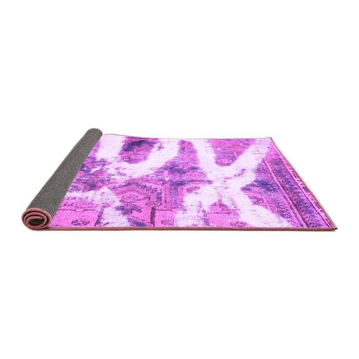 Sideview of Abstract Purple Modern Rug, abs1249pur