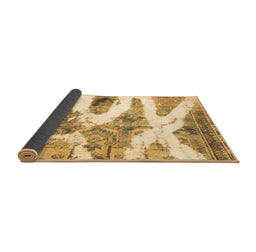 Sideview of Abstract Brown Modern Rug, abs1249brn