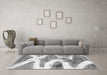 Machine Washable Abstract Gray Modern Rug in a Living Room,, wshabs1249gry