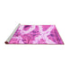 Sideview of Machine Washable Abstract Pink Modern Rug, wshabs1249pnk