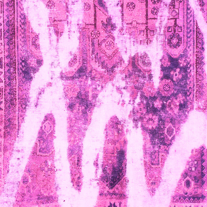 Square Machine Washable Abstract Pink Modern Rug, wshabs1249pnk
