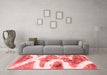 Modern Red Washable Rugs