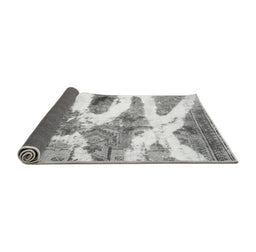 Sideview of Abstract Gray Modern Rug, abs1249gry