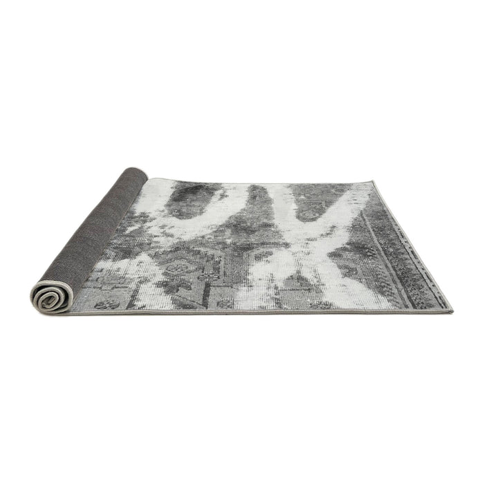 Sideview of Abstract Gray Modern Rug, abs1249gry