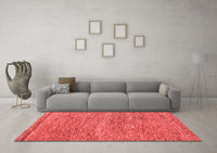 Machine Washable Abstract Red Modern Rug, wshabs124red