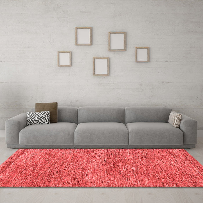 Modern Red Washable Rugs