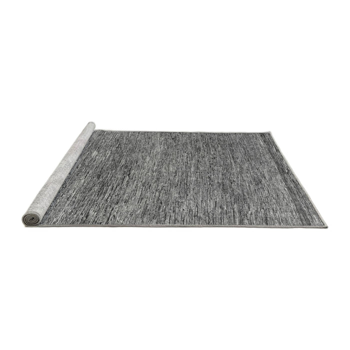Sideview of Machine Washable Abstract Gray Modern Rug, wshabs124gry