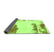 Sideview of Abstract Green Modern Rug, abs1250grn