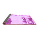 Sideview of Abstract Purple Modern Rug, abs1250pur