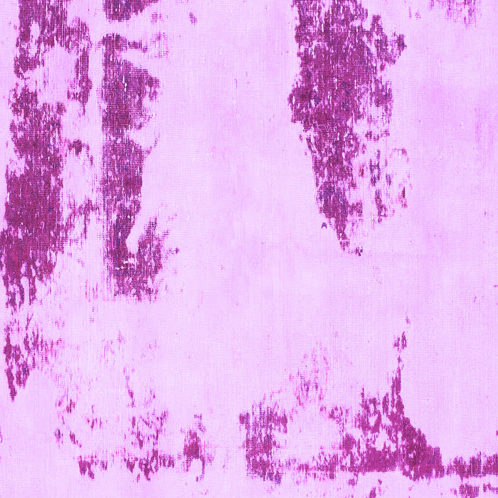 Square Machine Washable Abstract Purple Modern Area Rugs, wshabs1250pur