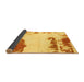 Sideview of Abstract Yellow Modern Rug, abs1250yw