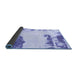 Sideview of Abstract Blue Modern Rug, abs1250blu