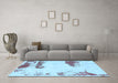 Machine Washable Abstract Light Blue Modern Rug in a Living Room, wshabs1250lblu