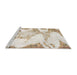 Sideview of Machine Washable Abstract Champagne Beige Rug, wshabs1251