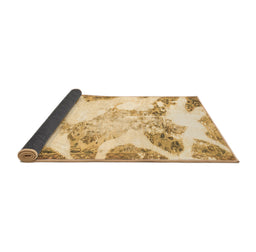 Sideview of Abstract Brown Modern Rug, abs1251brn