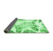 Sideview of Abstract Emerald Green Modern Rug, abs1251emgrn