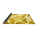 Sideview of Abstract Yellow Modern Rug, abs1251yw