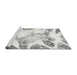 Sideview of Machine Washable Abstract Gray Modern Rug, wshabs1251gry