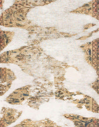 Machine Washable Abstract Champagne Beige Rug, wshabs1251