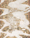 Machine Washable Abstract Champagne Beige Rug, wshabs1251