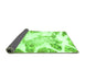 Sideview of Abstract Green Modern Rug, abs1251grn