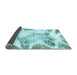 Sideview of Abstract Light Blue Modern Rug, abs1251lblu