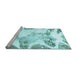 Sideview of Machine Washable Abstract Light Blue Modern Rug, wshabs1251lblu