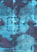 Machine Washable Abstract Light Blue Modern Rug, wshabs1252lblu