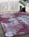 Abstract Purple Modern Rug in Family Room, abs1252