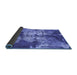 Sideview of Abstract Blue Modern Rug, abs1252blu