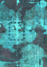 Abstract Turquoise Modern Rug, abs1252turq