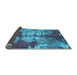 Sideview of Abstract Light Blue Modern Rug, abs1252lblu