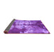 Sideview of Abstract Purple Modern Rug, abs1252pur