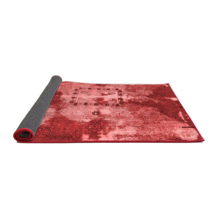 Abstract Red Modern Area Rugs
