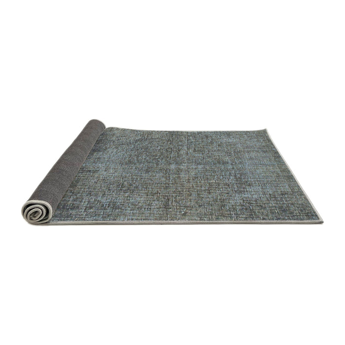 Sideview of Abstract Gunmetal Gray Modern Rug, abs1253