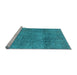 Sideview of Machine Washable Abstract Light Blue Modern Rug, wshabs1253lblu