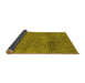 Sideview of Abstract Yellow Modern Rug, abs1253yw