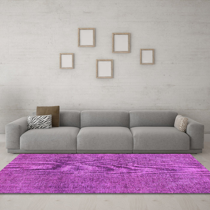 Machine Washable Abstract Pink Modern Rug in a Living Room, wshabs1253pnk