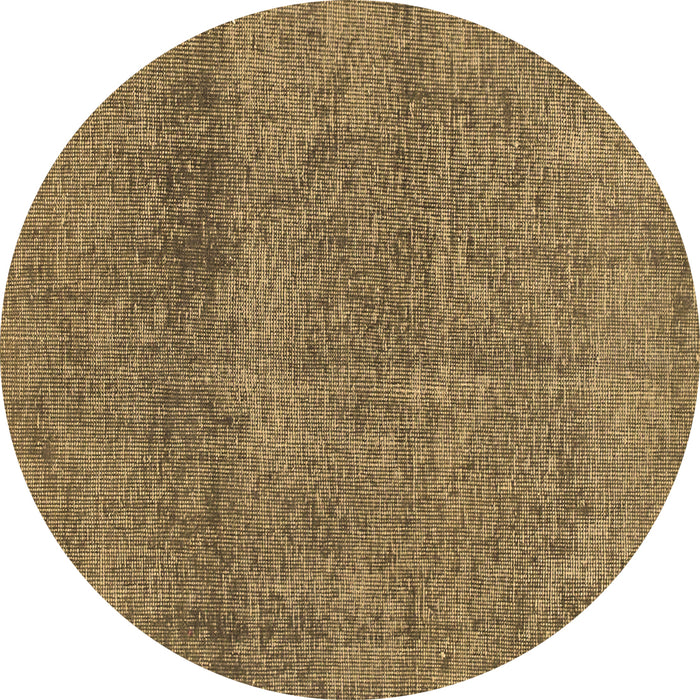Round Machine Washable Abstract Brown Modern Rug, wshabs1253brn