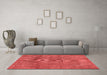 Modern Red Washable Rugs