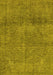 Machine Washable Abstract Yellow Modern Rug, wshabs1253yw