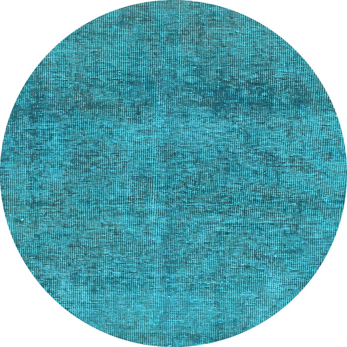 Round Machine Washable Abstract Light Blue Modern Rug, wshabs1253lblu