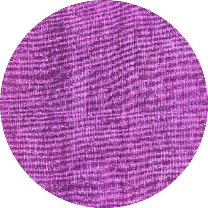 Round Abstract Pink Modern Rug, abs1253pnk